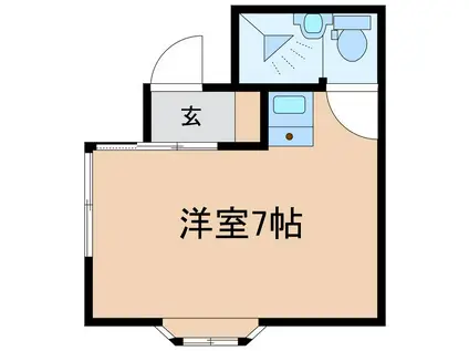 アーバンハウス東和田(ワンルーム/2階)の間取り写真