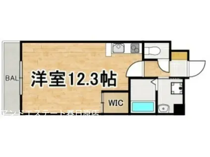 グランファスト伊都(ワンルーム/5階)の間取り写真