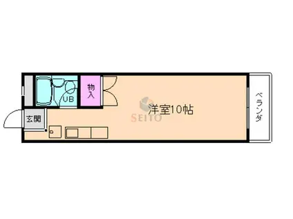 阪急曽根ユーリプラザII(ワンルーム/8階)の間取り写真