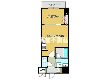 クレアティオMGH(1LDK/6階)の間取り写真