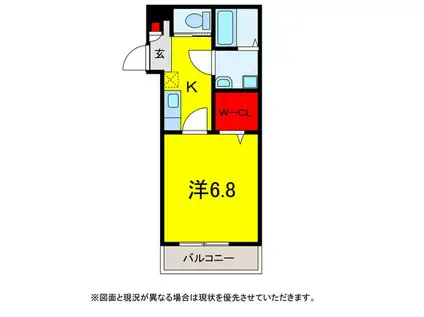 フェリーチェV(1LDK/1階)の間取り写真