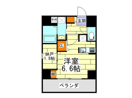 ONLYONE梅田北(1DK/7階)の間取り写真