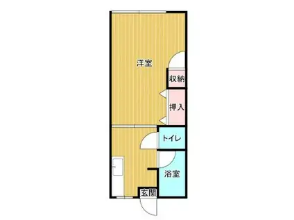協栄マンション(1LDK/3階)の間取り写真