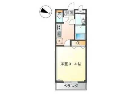 FSCOURT(1K/1階)の間取り写真