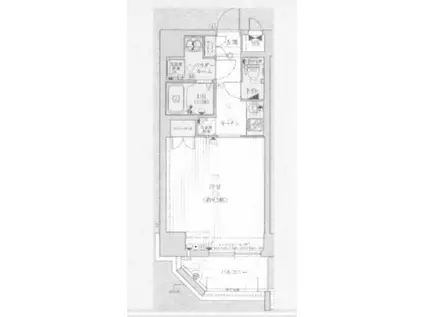 クレアート難波南(1K/5階)の間取り写真