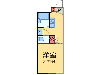 LPボヌールOUTUKA(1K/2階)の間取り写真