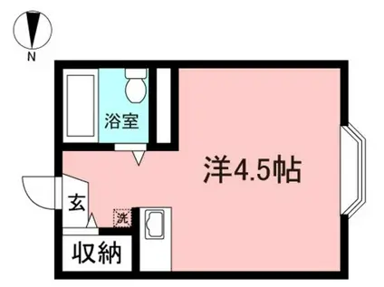 パークアベニューアートヴィレッジ弐番館(ワンルーム/2階)の間取り写真