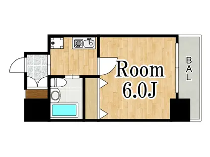 エスリード新大阪第2(1K/4階)の間取り写真