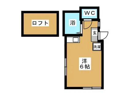 ユナイトステージ チッタ・デル・ミラーノ(ワンルーム/2階)の間取り写真