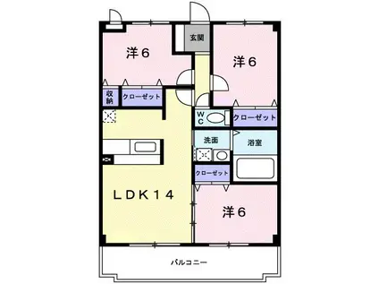 エレガンテためみ(3LDK/5階)の間取り写真