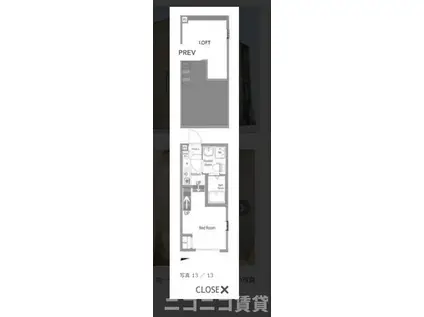 YROOM III(ワンルーム/2階)の間取り写真