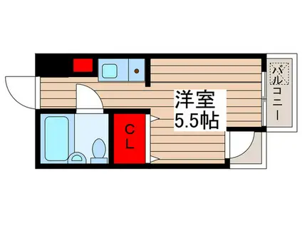 ビューパレス高砂(ワンルーム/1階)の間取り写真