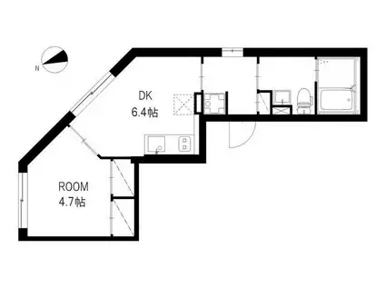 NEXUS目白(1DK/5階)の間取り写真