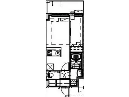 ALIVIS SHIMO-SHINJO SOL TERRACE(1LDK/4階)の間取り写真