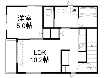 メゾン・ド・リラ(1LDK/2階)の間取り写真