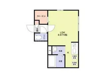 シティースタイル湘南(ワンルーム/3階)の間取り写真