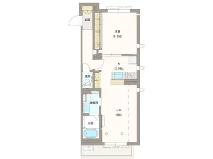 FIRST M STAGE I(1LDK/1階)の間取り写真