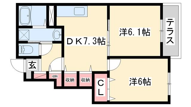 神戸電鉄粟生線 葉多駅 徒歩19分 2階建 築17年