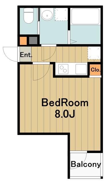 JMAISON矢部1(1K/3階)の間取り写真