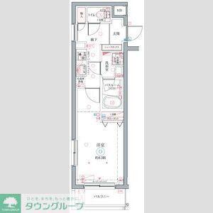クレヴィスタ成増(1K/2階)の間取り写真