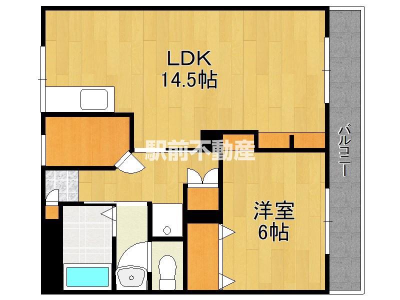大財マンション(1LDK/5階)の間取り写真