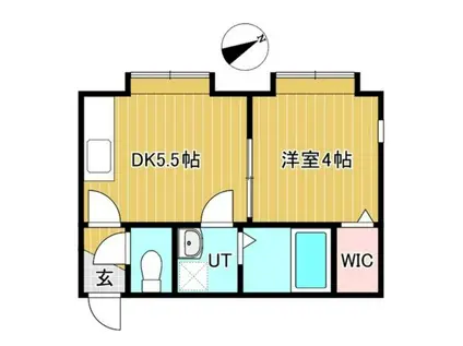 インプローブメント(1DK/3階)の間取り写真