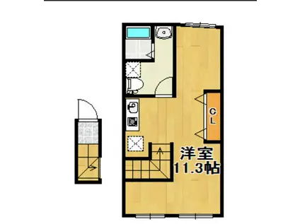 アイディ西馬込(ワンルーム/3階)の間取り写真