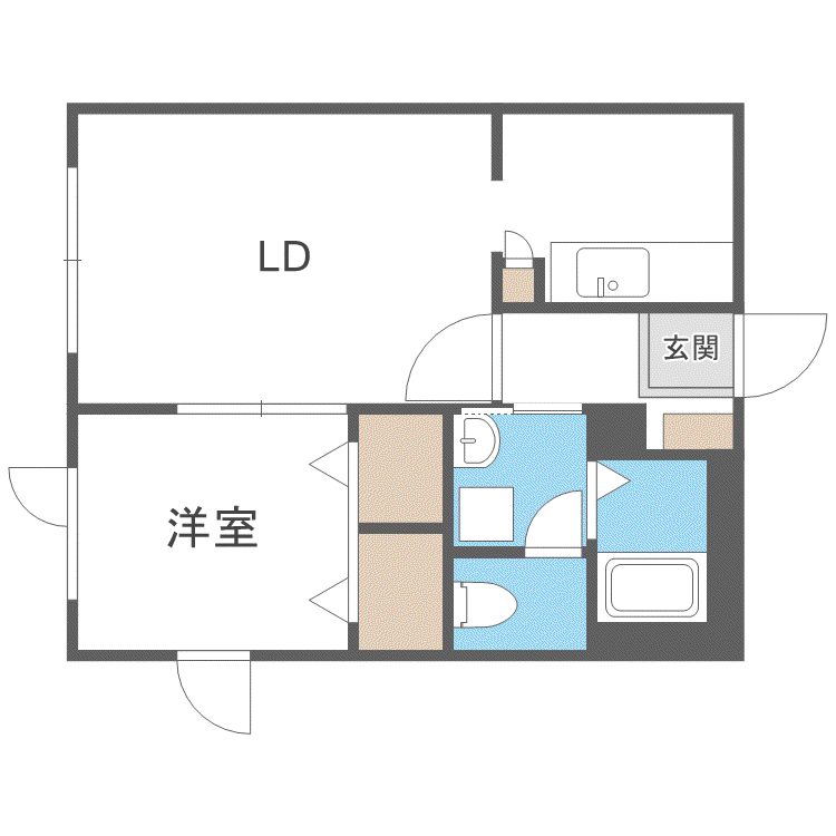 シャーメゾン神宮前(1LDK/2階)の間取り写真