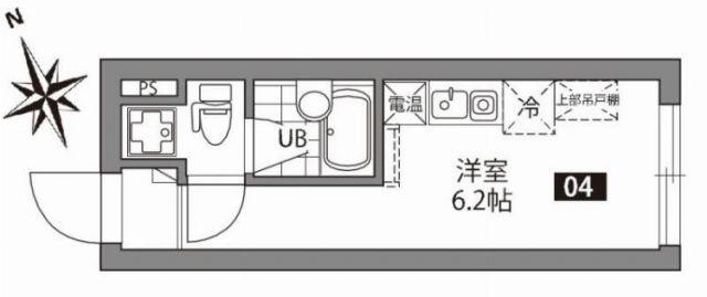 ジェムストーン東大井(ワンルーム/3階)の間取り写真
