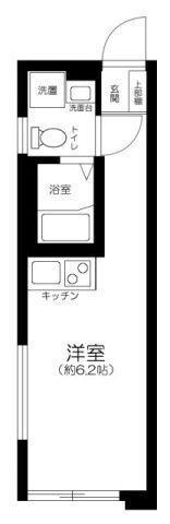 クレアリス小岩(ワンルーム/1階)の間取り写真