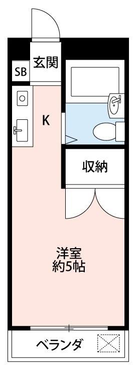 ドーム西川口(1K/3階)の間取り写真