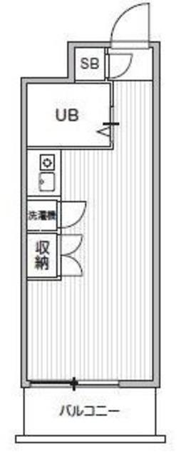 T′S GARDEN都立大学II(ワンルーム/1階)の間取り写真