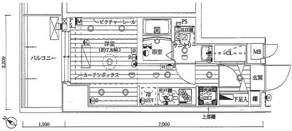 LE-LION大塚(ワンルーム/8階)の間取り写真