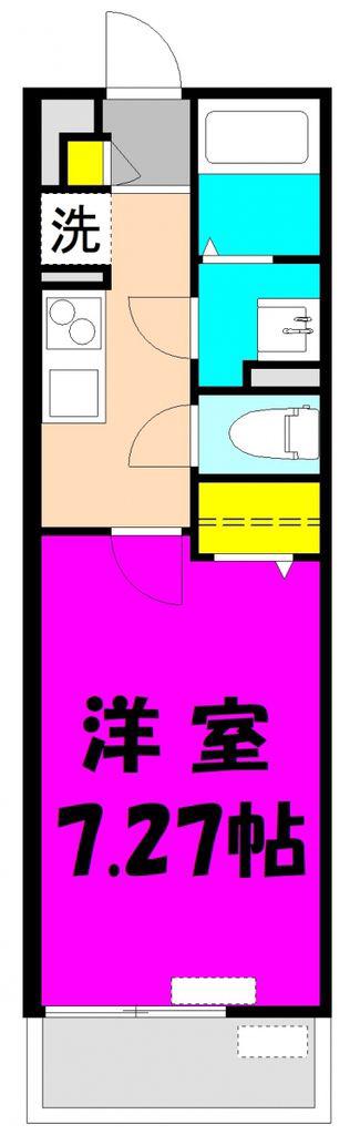 MAISON LA PETITE FORET(1K/3階)の間取り写真