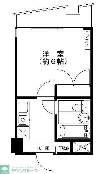 シティハイツ新桜台(1K/6階)の間取り写真