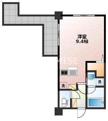 プラネットマンション(ワンルーム/7階)の間取り写真