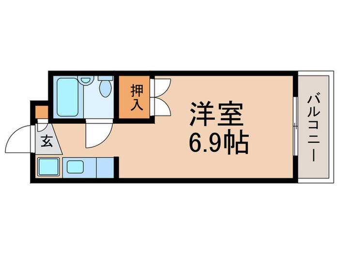 コーポ シネラリア(ワンルーム/1階)の間取り写真