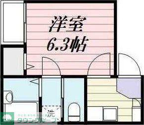 DUE ENIKES(1K/1階)の間取り写真