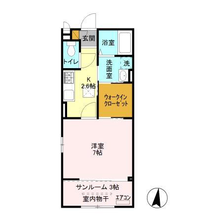 EIJU HOUSE(1K/1階)の間取り写真
