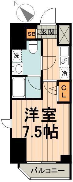 アイルイムーブル御茶ノ水(1K/3階)の間取り写真
