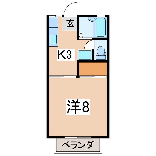 大塚ヒルズ(1K/2階)の間取り写真