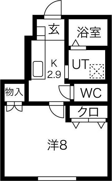 SUN PALACE北上 V(1K/1階)の間取り写真
