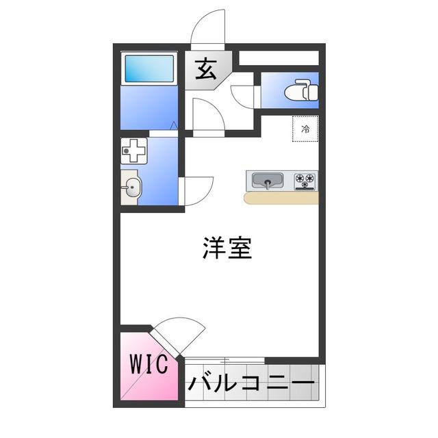 南海高野線 萩原天神駅 徒歩39分 3階建 築19年(ワンルーム/1階)の間取り写真