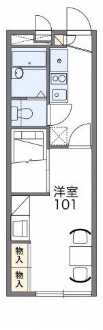 レオパレス横落(1K/2階)の間取り写真