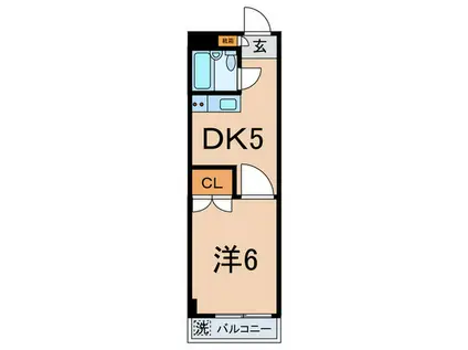 ロアール新大塚(1DK/2階)の間取り写真
