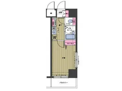 トーシンフェニックス日本橋三越前(1K/10階)の間取り写真
