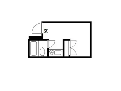 セキホウハイツ(ワンルーム/5階)の間取り写真