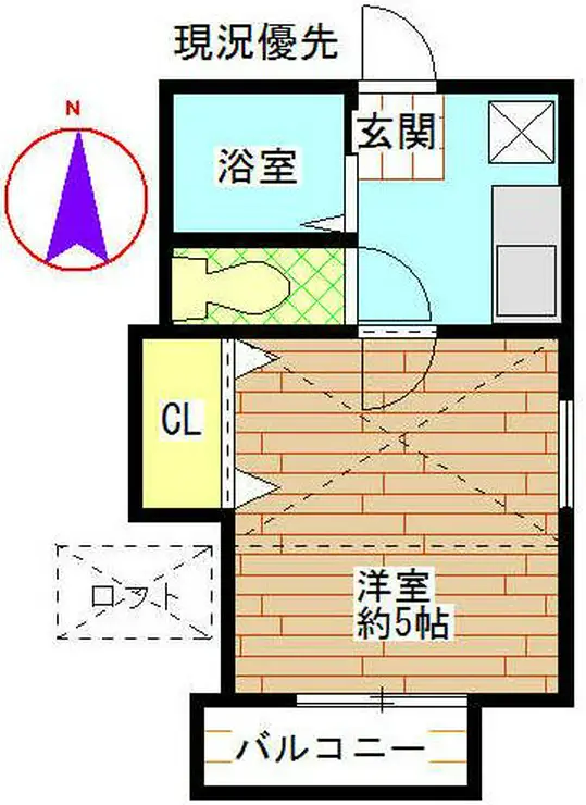 キャトルセゾン陽光台 2階階 間取り