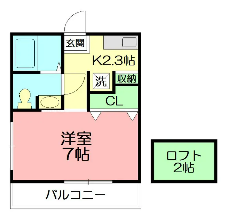 MIRA鵠沼 2階階 間取り