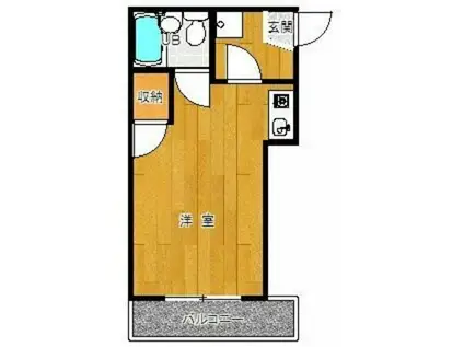 オリーアルカジック武原(1K/3階)の間取り写真